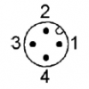 Steckerbelegung M12 A-codiert
